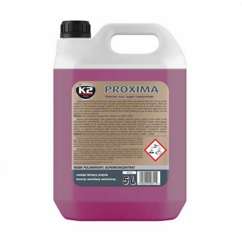 Tiivistetty polymeerivaha K2 Proxima, 5L hinta ja tiedot | Autokemikaalit | hobbyhall.fi