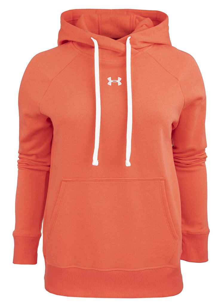 Naisten neule Under Armour Rival Fleece Hb -huppari 1356317 877, oranssi hinta ja tiedot | Naisten hupparit, collegepaidat ja villapaidat | hobbyhall.fi