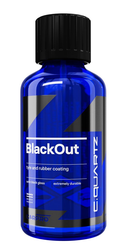 Rengaspinnoite CQuartz BlackOut - Tire & Rubber Coating, 50 ml hinta ja tiedot | Autokemikaalit | hobbyhall.fi