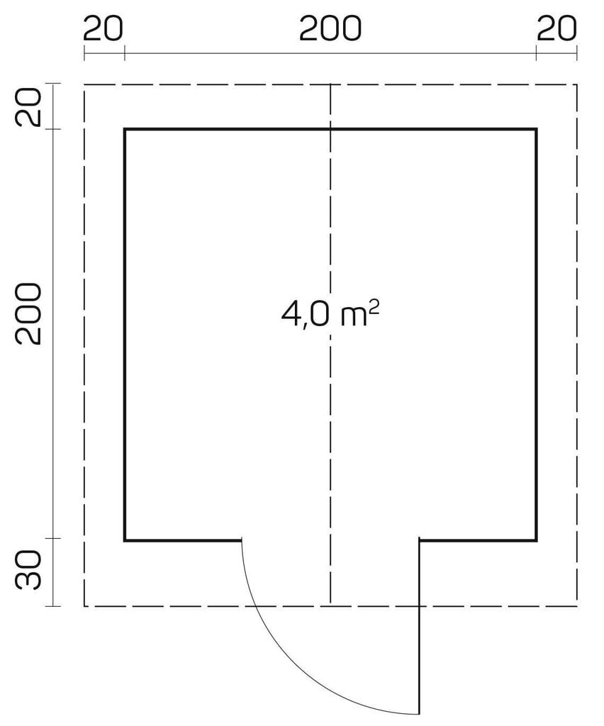 Pihamökki Tiina A 28 mm hinta ja tiedot | Piharakennukset | hobbyhall.fi