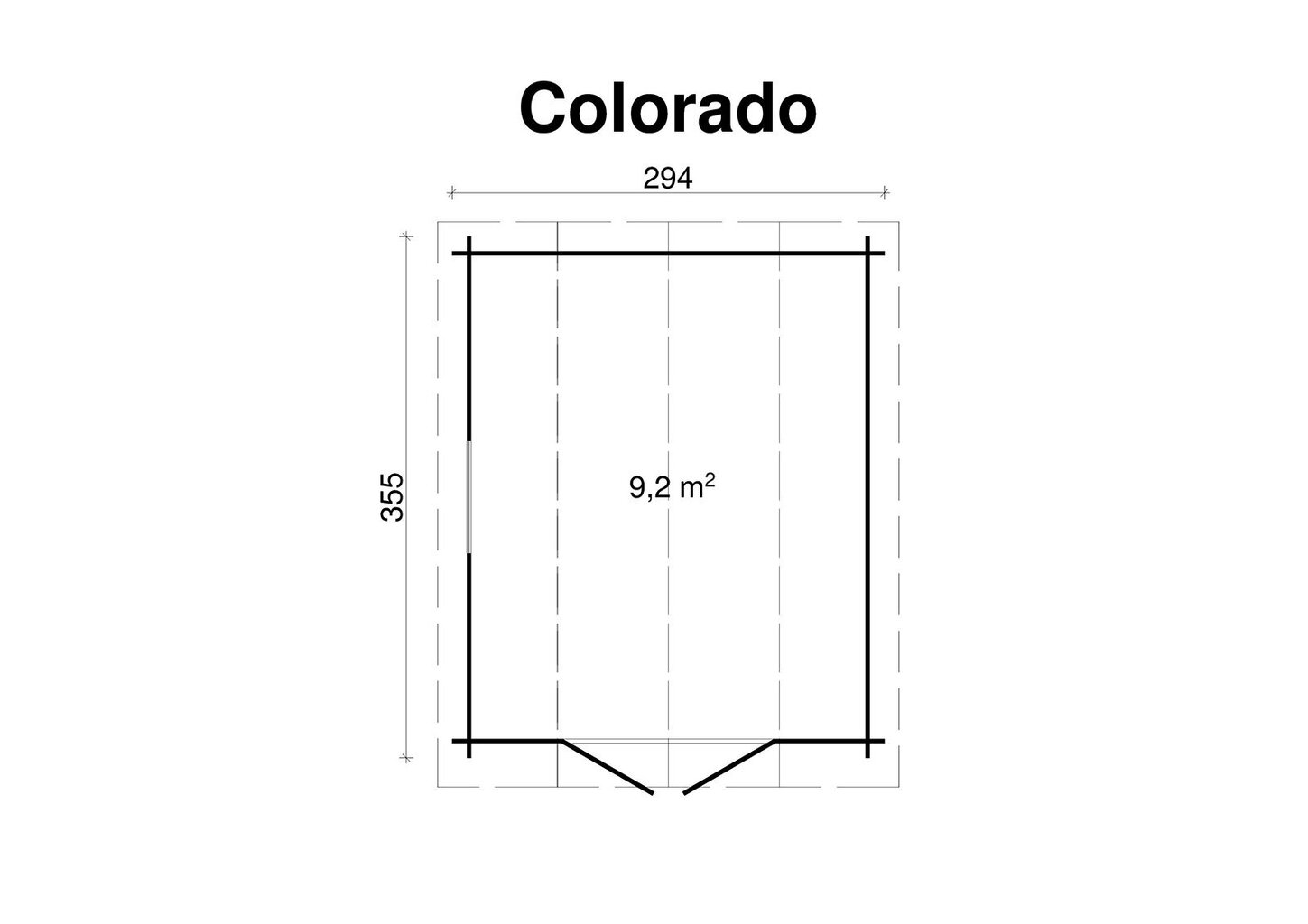 Pihamökki Colorado 28 mm hinta ja tiedot | Piharakennukset | hobbyhall.fi