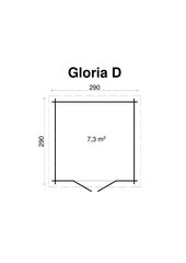 Pihamökki Gloria D 28 mm hinta ja tiedot | Piharakennukset | hobbyhall.fi