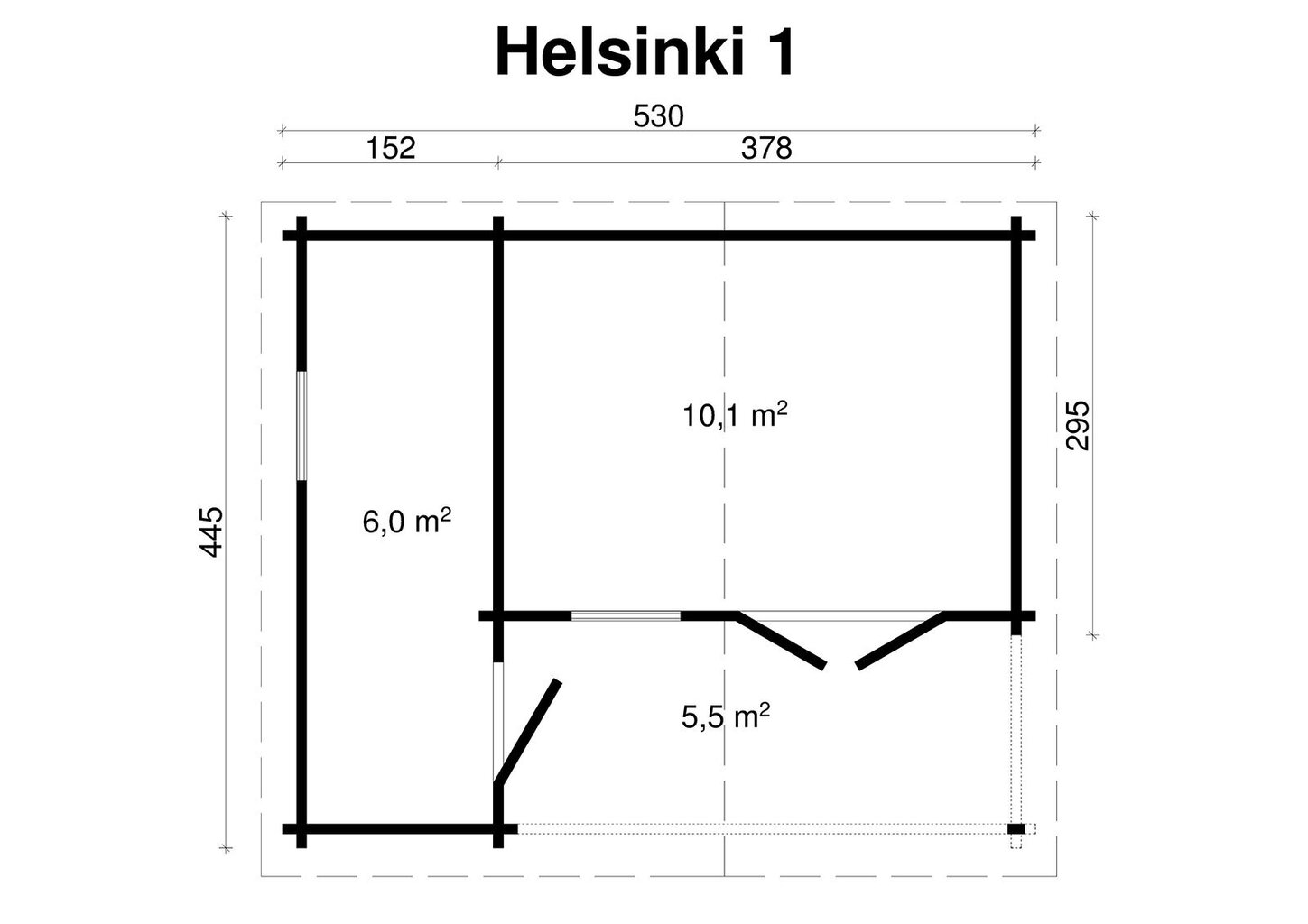 Pihamökki Helsinki 70 mm hinta ja tiedot | Piharakennukset | hobbyhall.fi