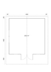 Pihamökki Sauerland B 70 mm hinta ja tiedot | Piharakennukset | hobbyhall.fi