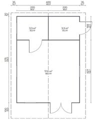 Pihamökki Gotland B 70 mm hinta ja tiedot | Piharakennukset | hobbyhall.fi