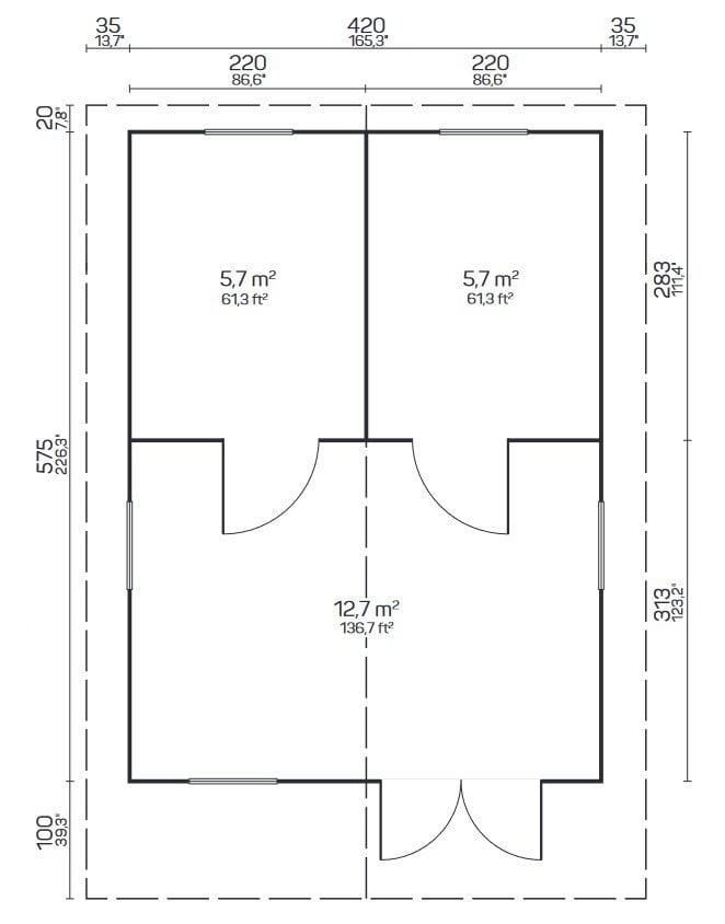 Pihamökki Gotland E 70 mm hinta ja tiedot | Piharakennukset | hobbyhall.fi