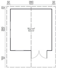 Pihamökki Göteborg A 70 mm hinta ja tiedot | Piharakennukset | hobbyhall.fi