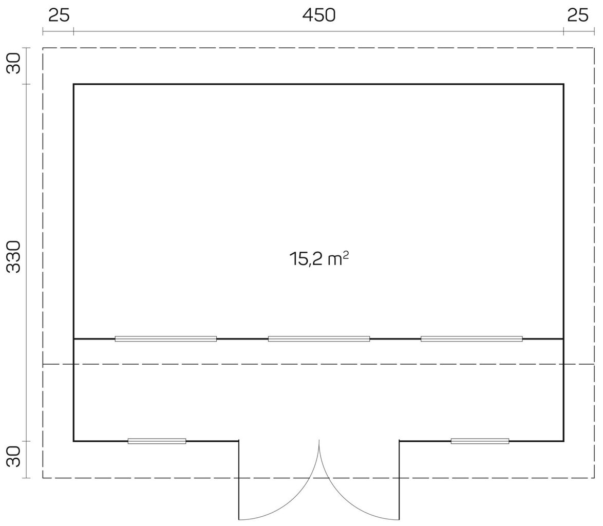 Pihamökki Langeoog B 70 mm hinta ja tiedot | Piharakennukset | hobbyhall.fi