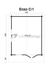 Pihamökki Enzo C1 70 mm hinta ja tiedot | Piharakennukset | hobbyhall.fi