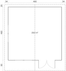 Pihamökki Enzo D 70 mm hinta ja tiedot | Piharakennukset | hobbyhall.fi