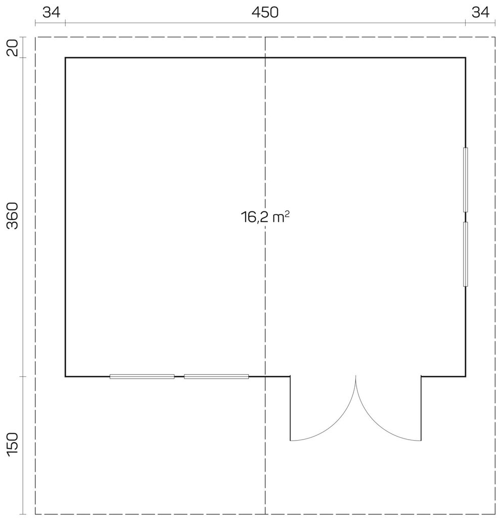 Pihamökki Oslo 70 mm hinta ja tiedot | Piharakennukset | hobbyhall.fi