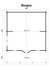 Pihamökki Burgos 70 mm hinta ja tiedot | Piharakennukset | hobbyhall.fi