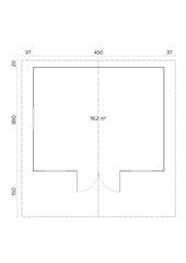 Pihamökki Sauerland C 70 mm hinta ja tiedot | Piharakennukset | hobbyhall.fi