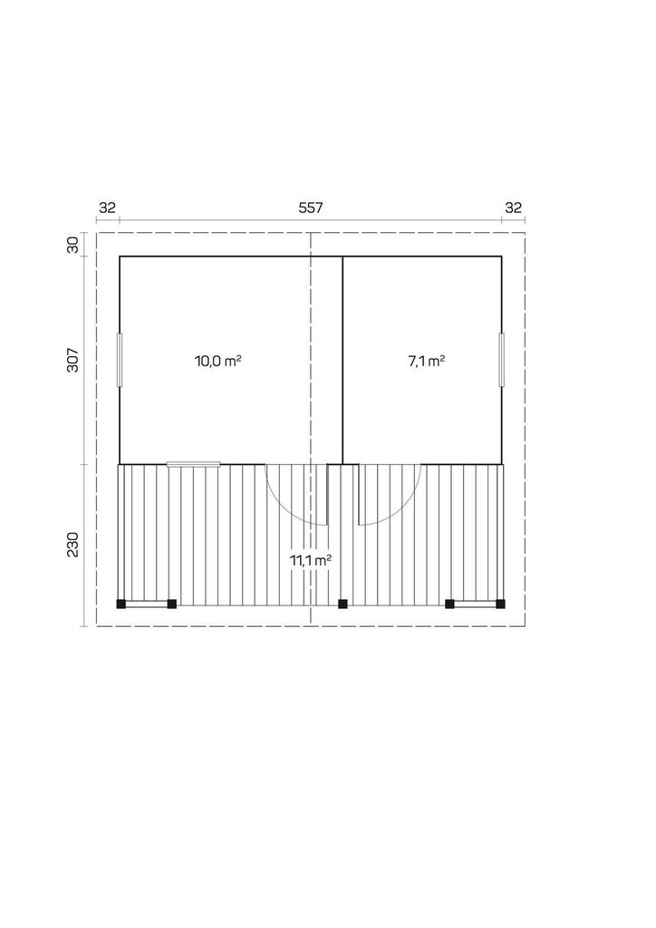 Terassillinen pihasauna Eino 70 mm hinta ja tiedot | Piharakennukset | hobbyhall.fi