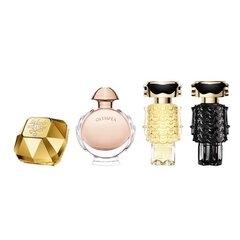 Paco Rabanne naisten setti: Lady Million, EDP 5 ml + Olympea, EDP 6 ml + Fame EDP, 4 ml + Fame Parfum, 4 ml hinta ja tiedot | Naisten hajuvedet | hobbyhall.fi