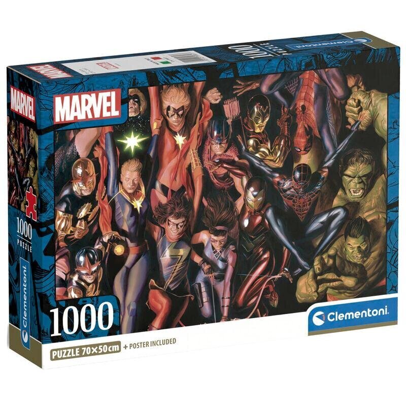 Palapeli Clementoni Marvel, 1000 kpl hinta ja tiedot | Palapelit | hobbyhall.fi