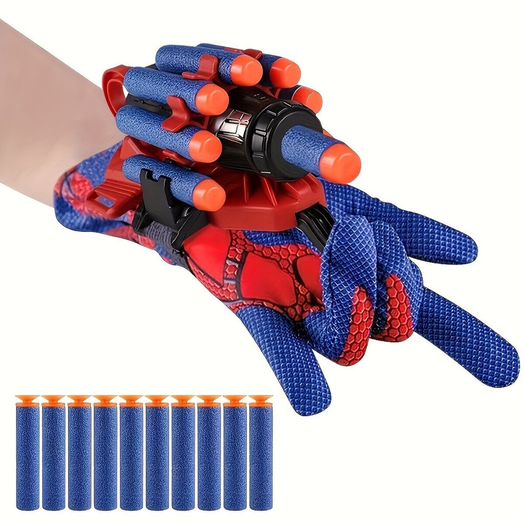 Spider-Man Glove Launcher tarvikkeineen hinta ja tiedot | Poikien lelut | hobbyhall.fi