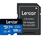 Lexar High-Performance 633x UHS-I micro SDXC, 128 GB, Class 10, U3, V30, A1, 45 MB hinta ja tiedot | Kameran muistikortit | hobbyhall.fi