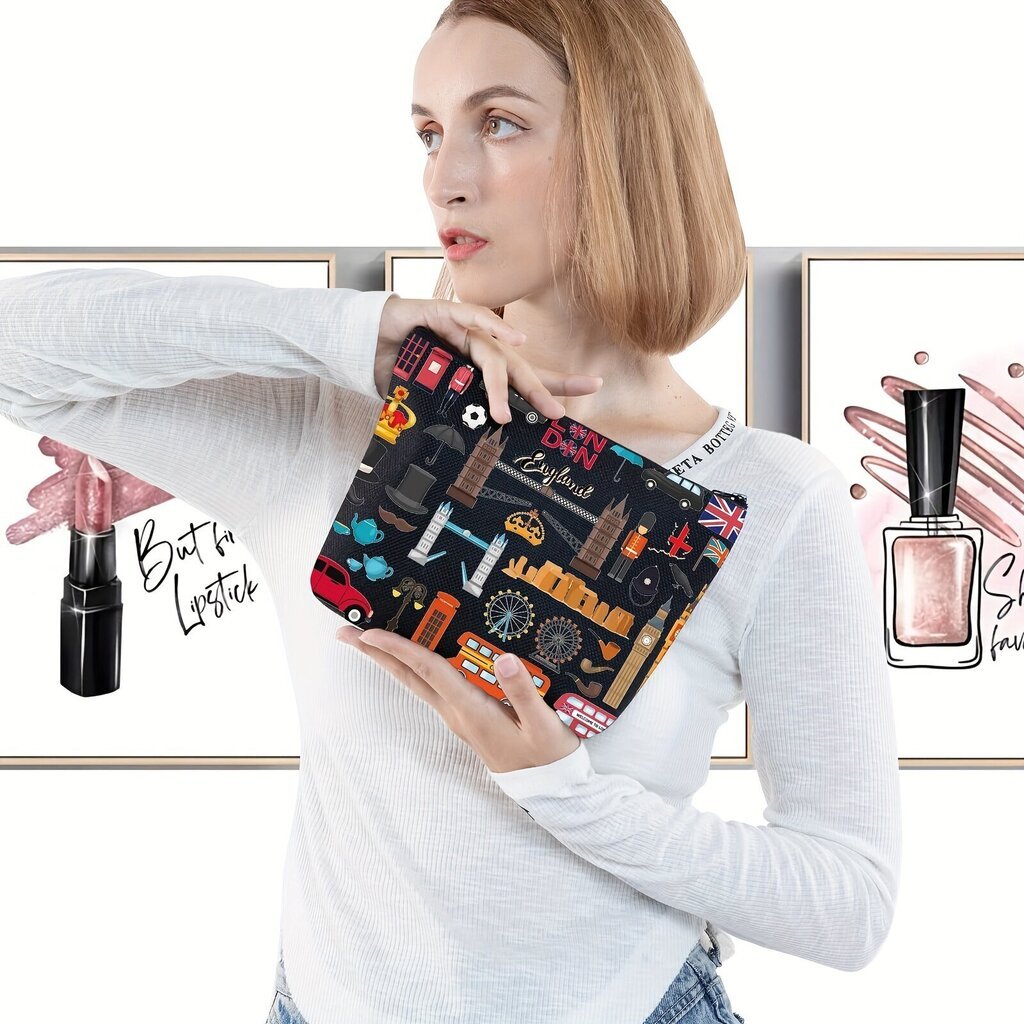 Cosmetics London Travel Gift, musta hinta ja tiedot | Muut hauskat lahjaideat | hobbyhall.fi