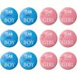 Gender Reveal Button Pins 35101, 12 kpl. hinta ja tiedot | Muut hauskat lahjaideat | hobbyhall.fi