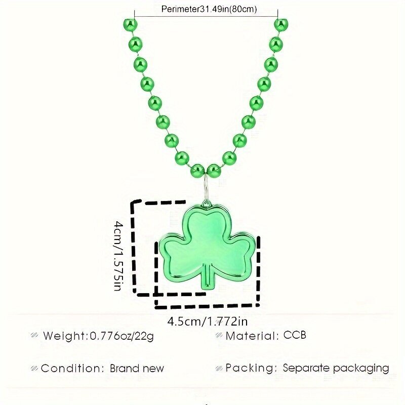 Kaulakorut St. Patrick's Clover 35911 hinta ja tiedot | Lasten asusteet | hobbyhall.fi