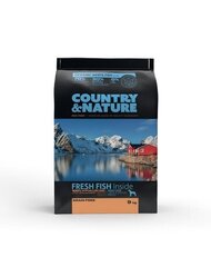 Country&Nature Oceanic White Fish keskikokoisille ja suurille rotujen koirille kalan kanssa, 9 kg hinta ja tiedot | Koiran kuivaruoka | hobbyhall.fi