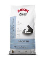 Arion Original Growth mažų veislių šuniukams su lašiša, 7 kg hinta ja tiedot | Koiran kuivaruoka | hobbyhall.fi