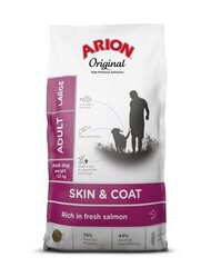 Arion Original Skin&Coat Adult didelių veislių suaugusiems šunims su lašiša, 12 kg hinta ja tiedot | Koiran kuivaruoka | hobbyhall.fi