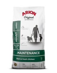 Arion Original Maintenance Adult suaugusiems itin didelių veislių šunims su vištiena, 12 kg hinta ja tiedot | Koiran kuivaruoka | hobbyhall.fi