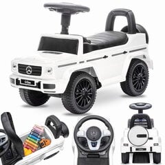 Potkuauto lapsille lasten auto Mercedes Mercedes Benz G luokka valkoinen Sun Baby hinta ja tiedot | Sun baby Lapset | hobbyhall.fi