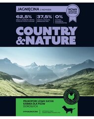 Country&Nature visų veislių suaugusiems šunims su ėriena ir kalakutiena, 9 kg hinta ja tiedot | Koiran kuivaruoka | hobbyhall.fi