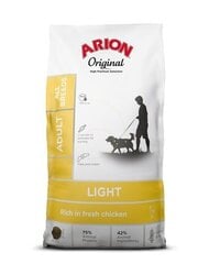 Arion Original Light Adult suaugusiems visų veislių šunims su vištiena, 12 kg hinta ja tiedot | Koiran kuivaruoka | hobbyhall.fi