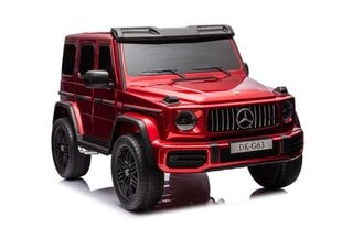 Kaksipaikkainen sähköinen jeeppi lapsille Mercedes G63 XXL 4x4, 24V, punainen hinta ja tiedot | Lasten sähköautot | hobbyhall.fi