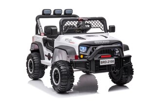 Jeeppi Geoland BRD-2108 24V 4x4 sähköinen jeeppi lapsille, valkoinen hinta ja tiedot | Lasten sähköautot | hobbyhall.fi