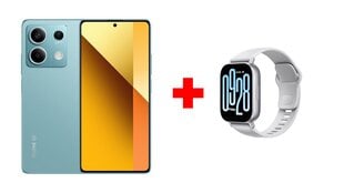 Xiaomi Redmi Note 13 5G 8/256GB Ocean Teal + Xiaomi Redmi Watch 5 Active Matte Silver hinta ja tiedot | Matkapuhelimet | hobbyhall.fi