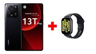 Xiaomi 13T Pro 5G 12/512GB Black + Xiaomi Redmi Watch 5 Active Midnight Black hinta ja tiedot | Matkapuhelimet | hobbyhall.fi