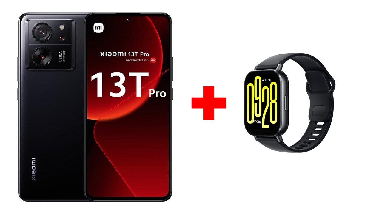 Xiaomi 13T Pro 5G 12/512GB Black + Xiaomi Redmi Watch 5 Active Midnight Black hinta ja tiedot | Matkapuhelimet | hobbyhall.fi