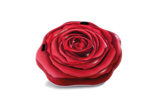 Puhallettava patja Intex Punainen Ruusu, 137x132 cm hinta ja tiedot | Puhallettavat vesilelut ja uima-asusteet | hobbyhall.fi