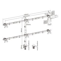 Sbox LCD-352/6-2 hinta ja tiedot | Näyttötelineet | hobbyhall.fi