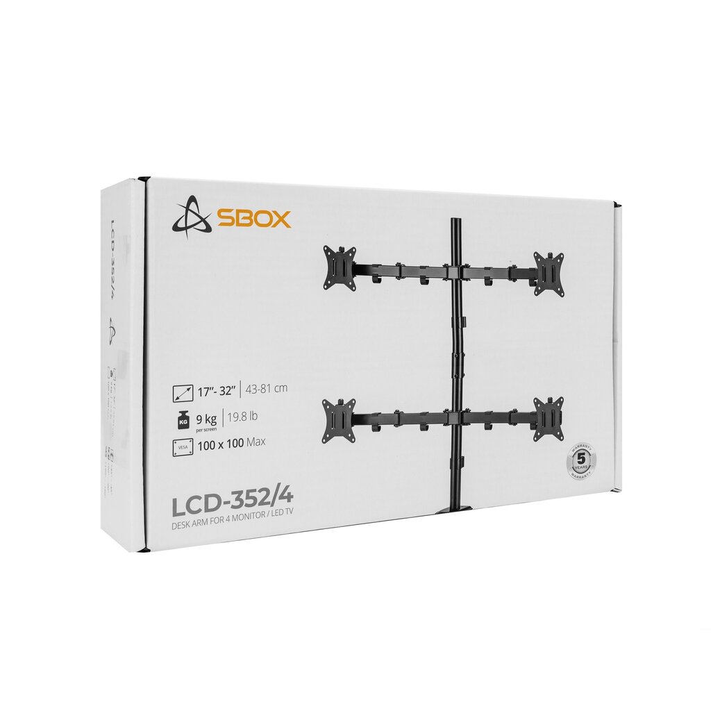 Sbox LCD-352/4-2 hinta ja tiedot | Näyttötelineet | hobbyhall.fi