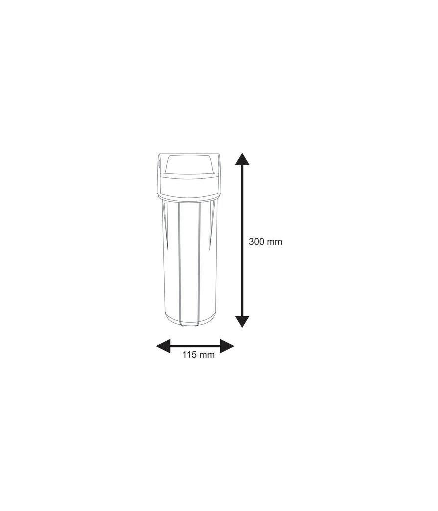 10" kylmän veden suodatinkotelot Aquafilter-sarja EG14WWAQ-4 hinta ja tiedot | Vedensuodattimet | hobbyhall.fi