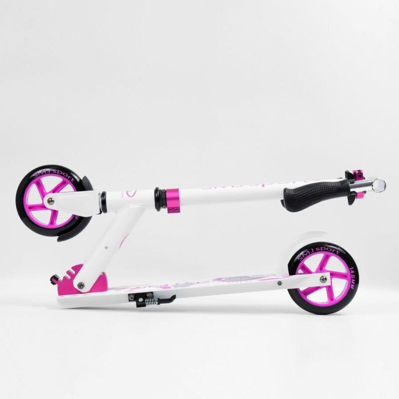 Skootteri SMJ sport NL-500-145, valkoinen, pinkki hinta ja tiedot | Potkulaudat | hobbyhall.fi