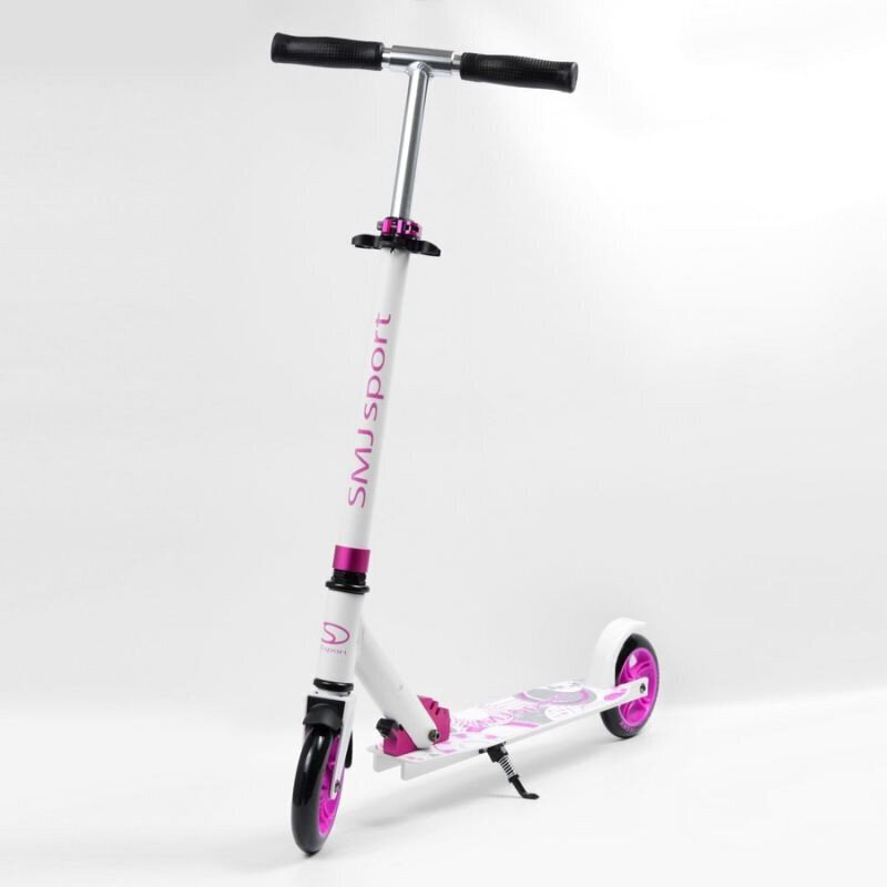 Skootteri SMJ sport NL-500-145, valkoinen, pinkki hinta ja tiedot | Potkulaudat | hobbyhall.fi