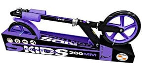 Lasten skootteri Skids Control 200mm Junior, musta/violetti hinta ja tiedot | Potkulaudat | hobbyhall.fi