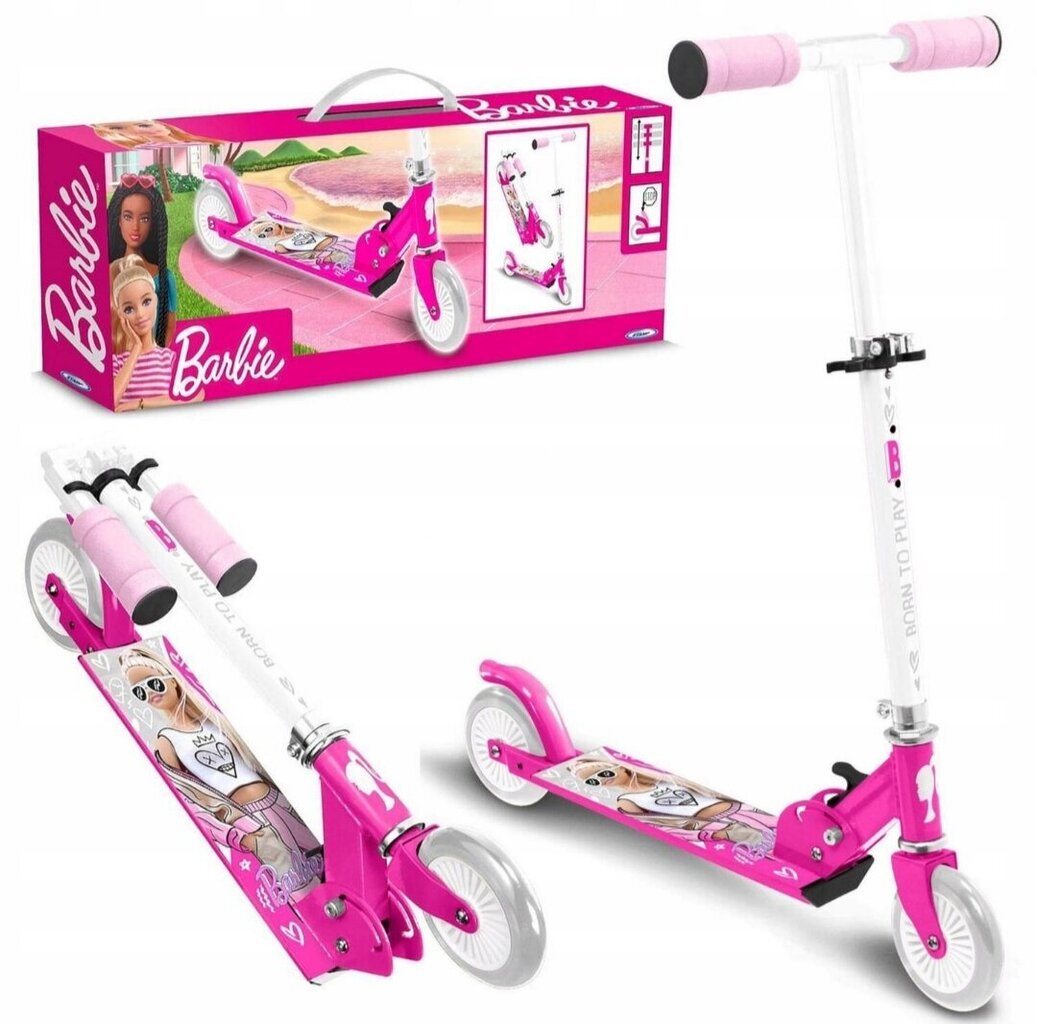 Barbie-skootteri, pinkki hinta ja tiedot | Potkulaudat | hobbyhall.fi