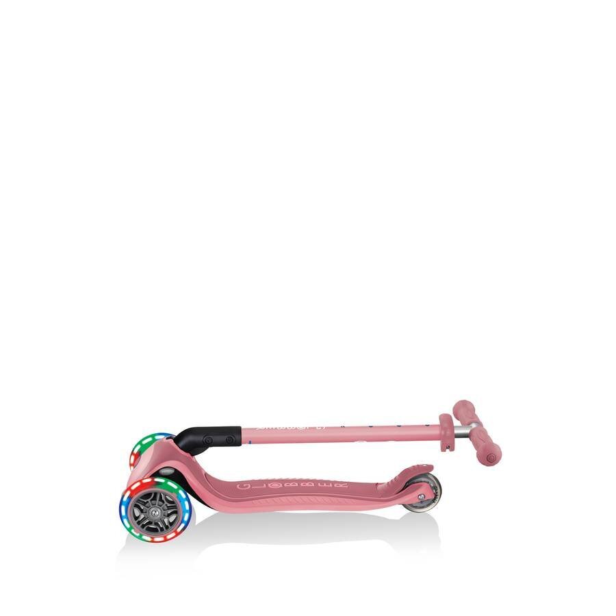 Skootteri Globber Primo Foldable Plus Lights / Pastelli Pink hinta ja tiedot | Potkulaudat | hobbyhall.fi