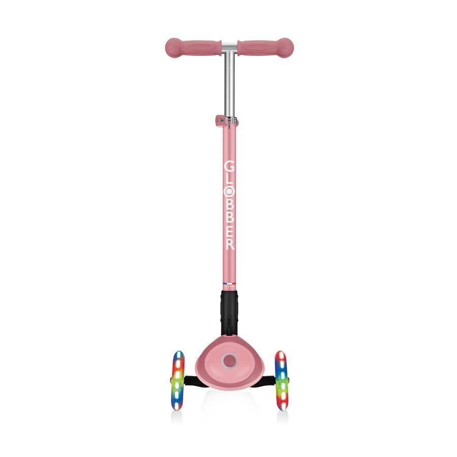 Skootteri Globber Primo Foldable Plus Lights / Pastelli Pink hinta ja tiedot | Potkulaudat | hobbyhall.fi