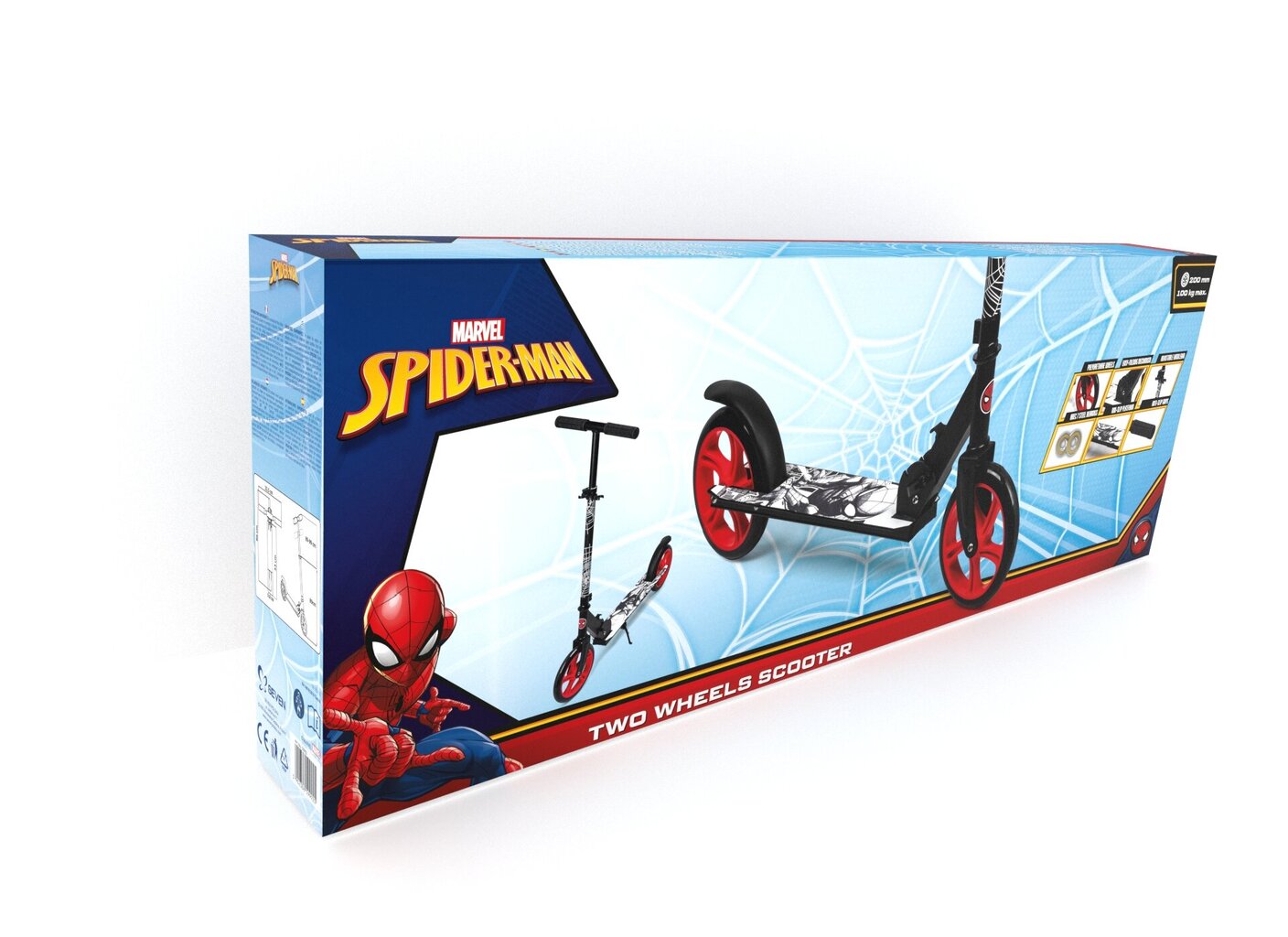 Spiderman skootteri, 200mm hinta ja tiedot | Potkulaudat | hobbyhall.fi