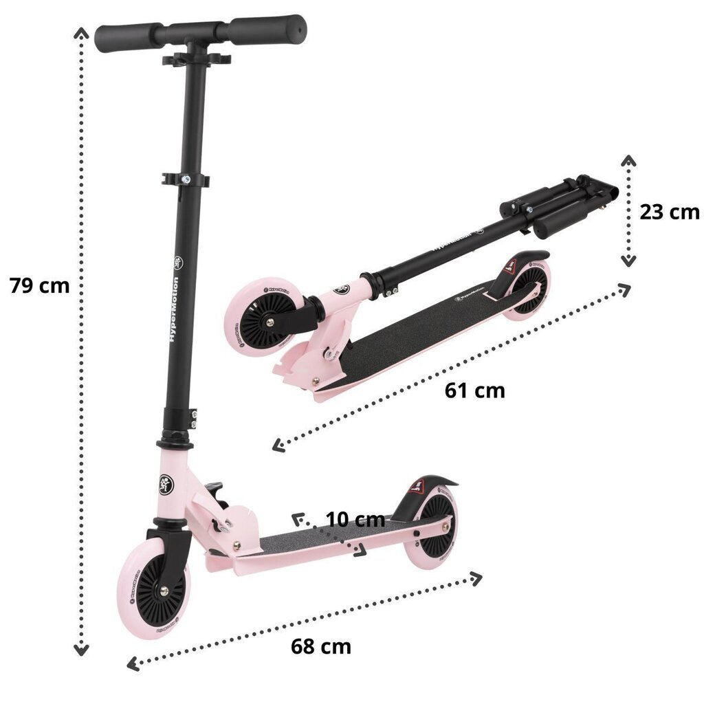 Pyöräskootteri HyperMotion Willy, pinkki hinta ja tiedot | Potkulaudat | hobbyhall.fi