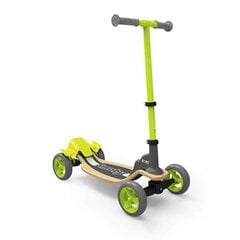 Puinen neliskootteri Smoby 750700, keltainen hinta ja tiedot | Potkulaudat | hobbyhall.fi